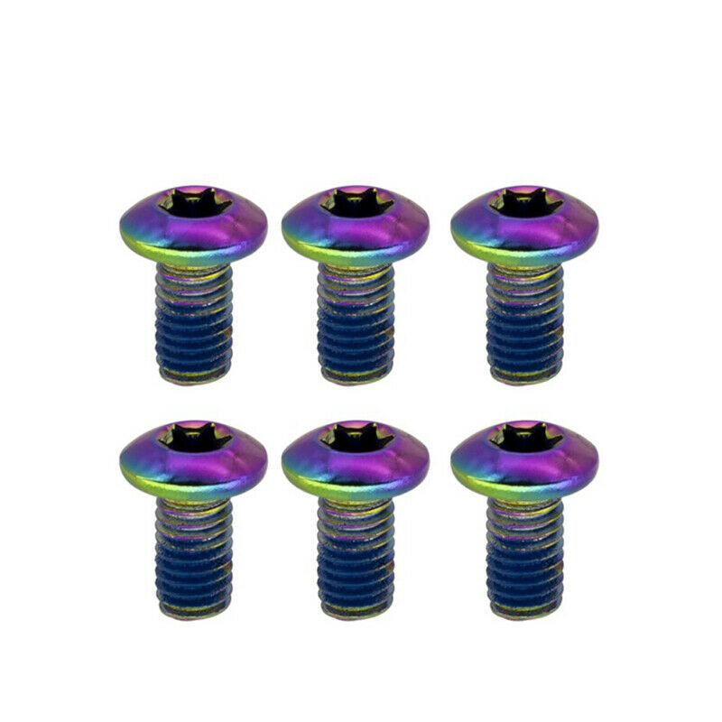 12Pcs Bicycle Brake Disc Screws Colorful Rotor Bolts Cycling Fixing Acces.l8
