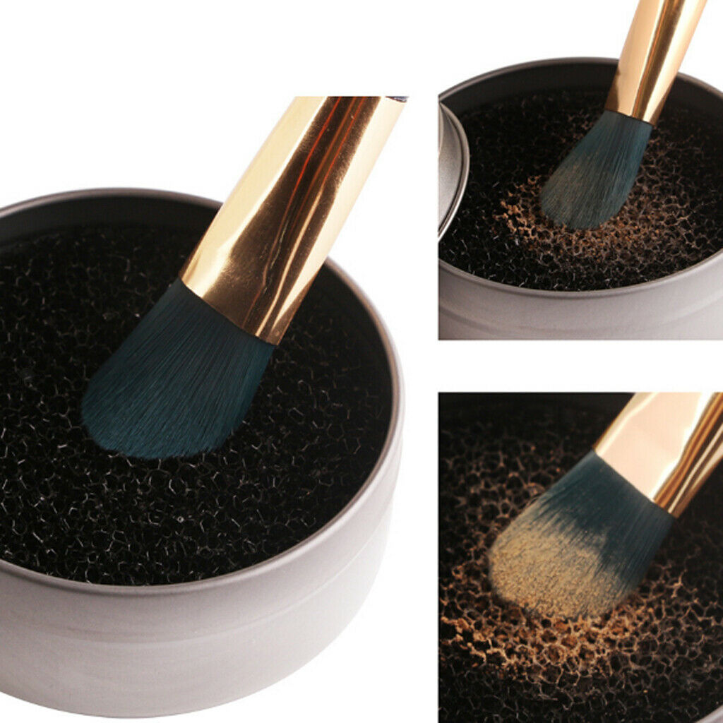 Makeup Brushes Color Cleaner Sponge Remover Makeup Brushes Cleaning Mat Box