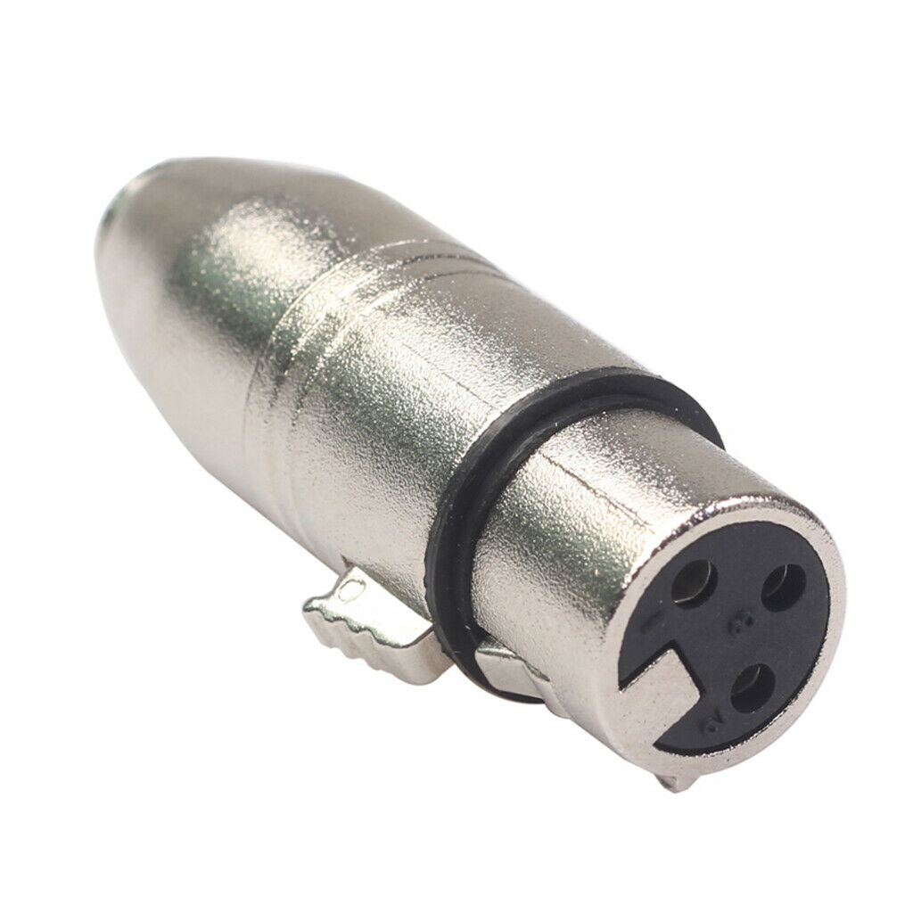 1 Packs Alloy 3.5mm 3 Pins Female to Female Plug Converters SA533 57x16mm