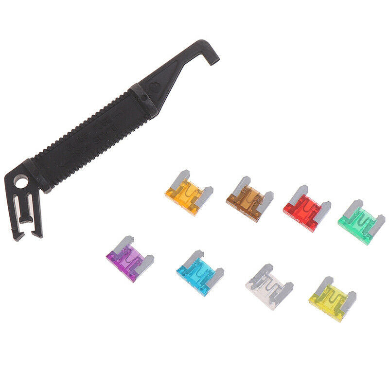 100x Micro Auto Car Low Profile Mini Blade Fuse Kit 3A5A7.5A10A15A 20A25A3  SJ
