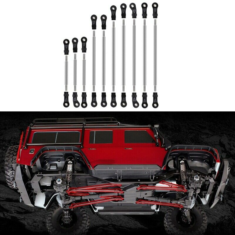 324Mm Wheelbase Stainless Steel Links Linkage Unassembled Kit for 1/10 RC ClerY5