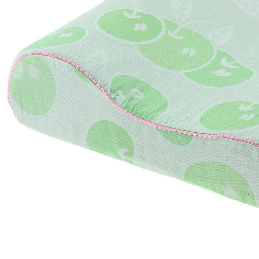 Wave Cervical Pillow Neck Support Cushion Massage Bolster for Sleeping Green