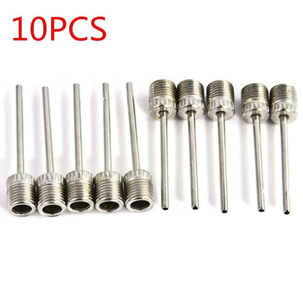 10x Football Basketball Soccer Ball air Pump Sports Inflating Needle Pin Nozzle