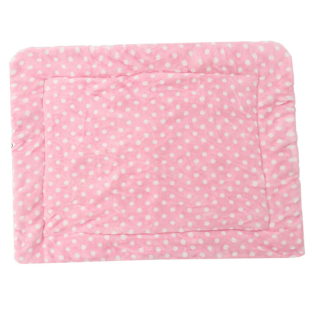 Portable Pet Dog Puppy Cute Warm Mat Pet Sleeping Bed Mattress Seat Pad - M Pink