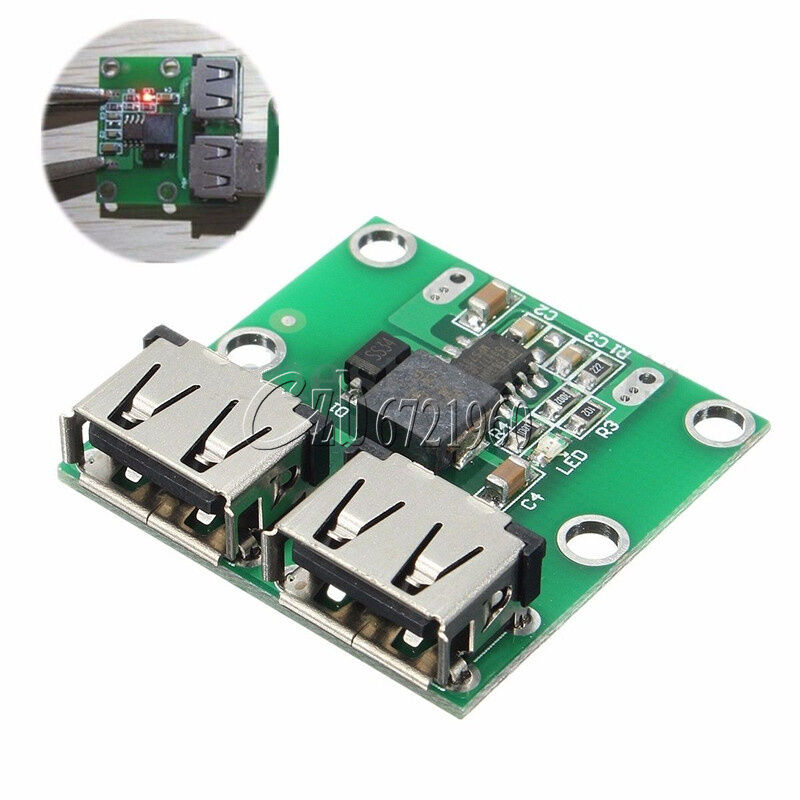 9V/12V/24V to 5V DC-DC Step Down Charger Power Module Dual USB Voltage Board