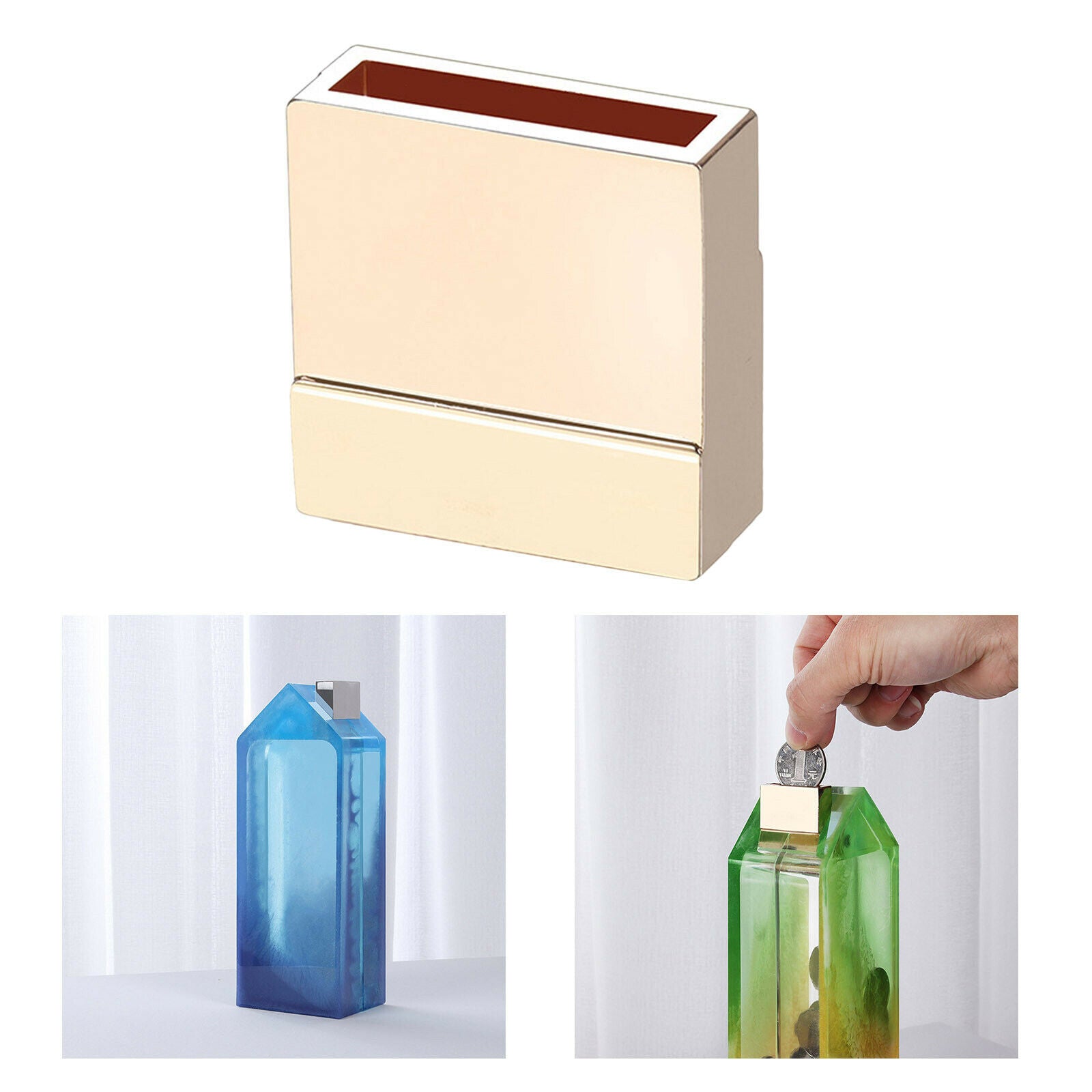 Money Box Mold Entrance Insert Slot Trinket Box DIY Making Arts Moulding