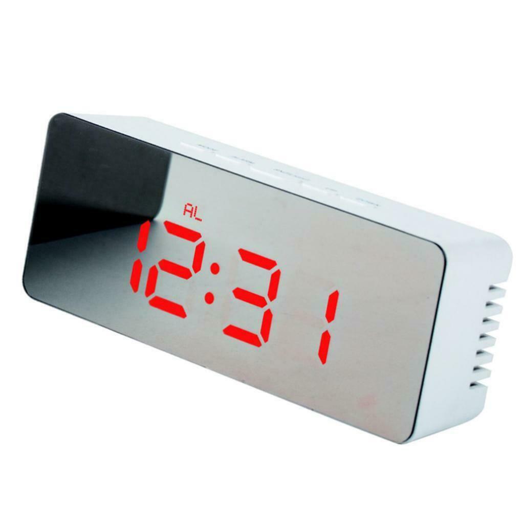 Set of 2 Digital Alarm Clock Bedside LED Temperature Display Night Mode