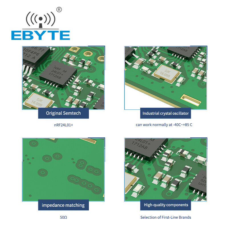 2.4GHz E34-2G4D20D Full Duplex 20dBm UART 2.4G Wireless Transmitter and Receiver