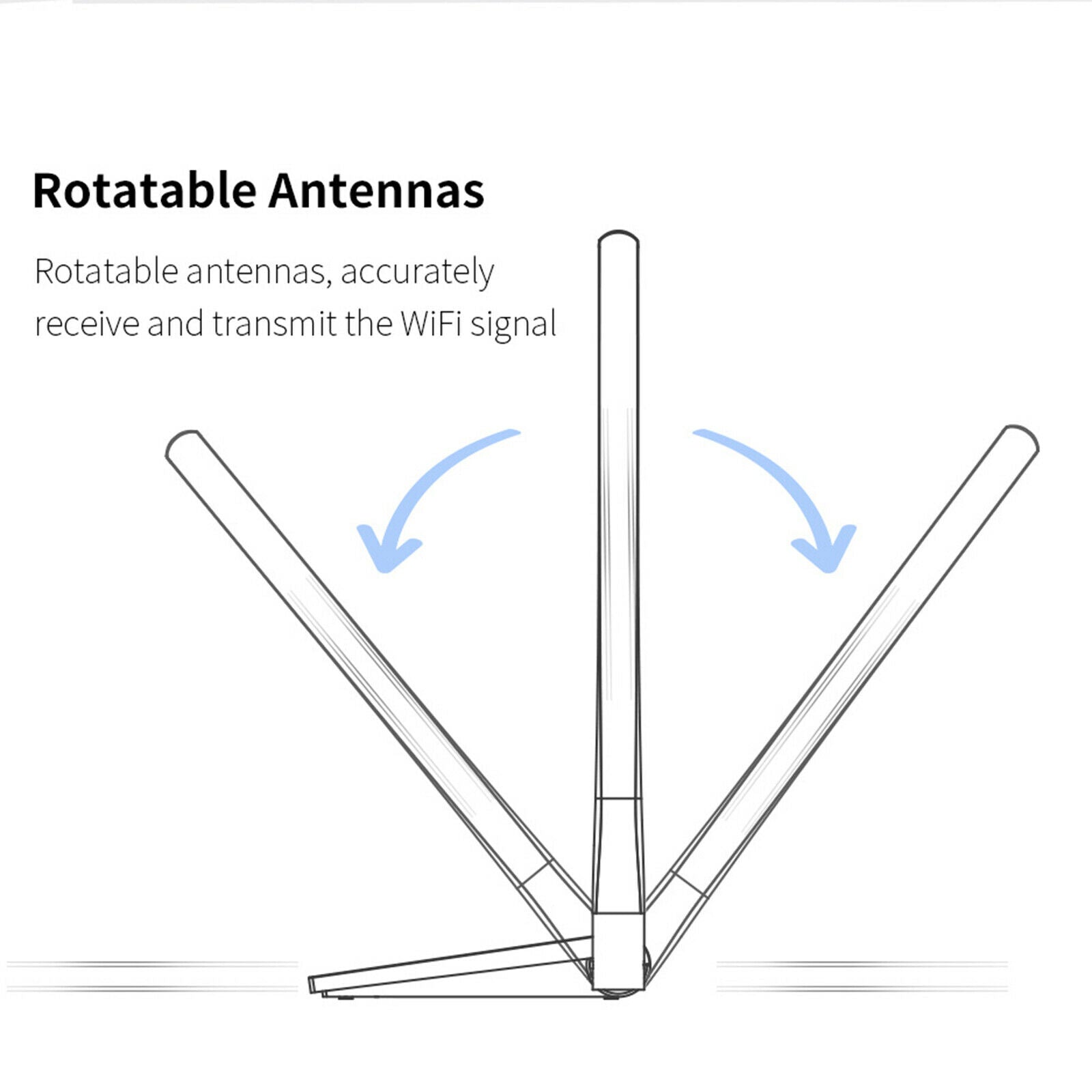 600Mbps and 5.8GHz Dual Band Wireless USB WiFi Adapter with Antennas