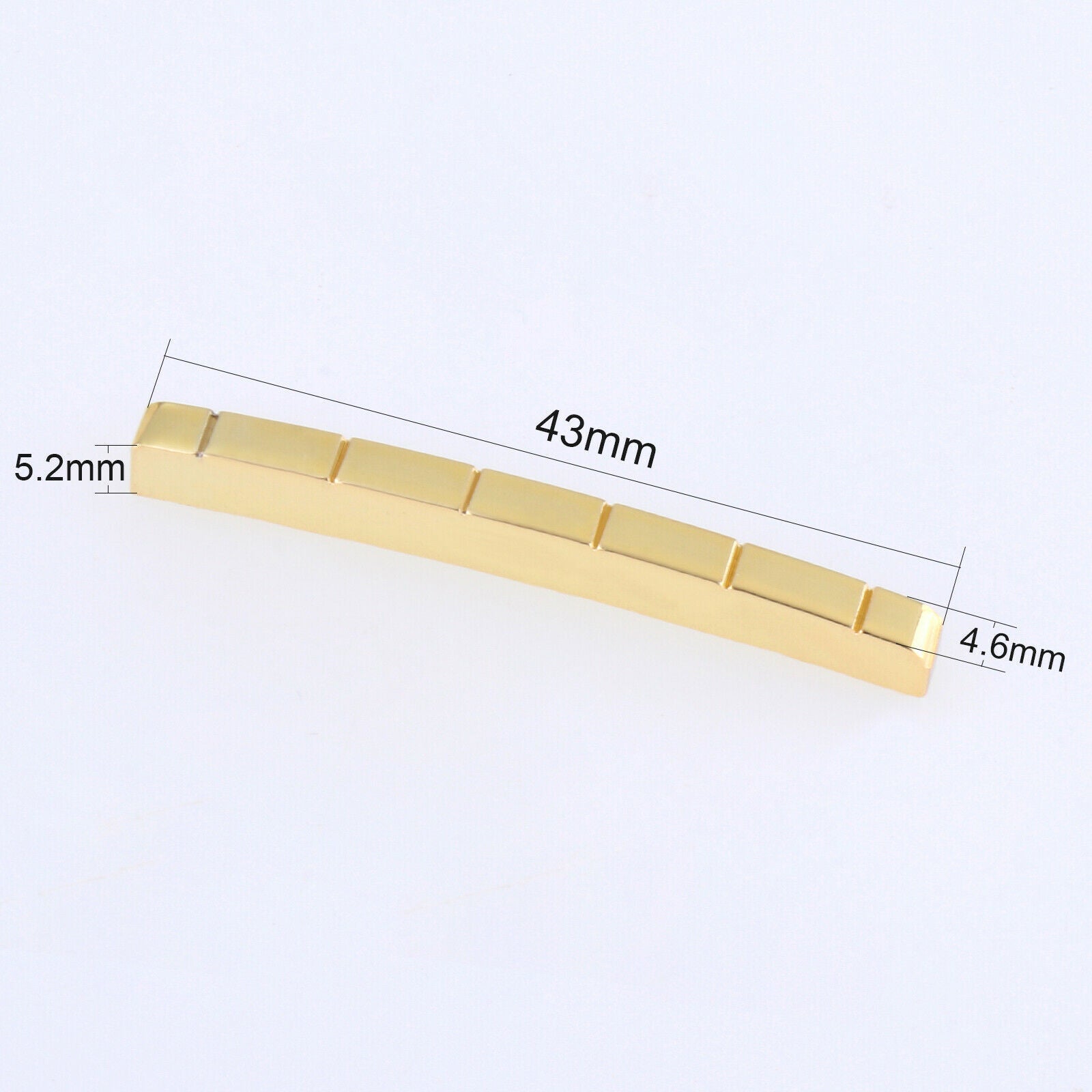 43mm Slotted Brass Nut for ST  TL 6 String Electric Guitar Spare Parts