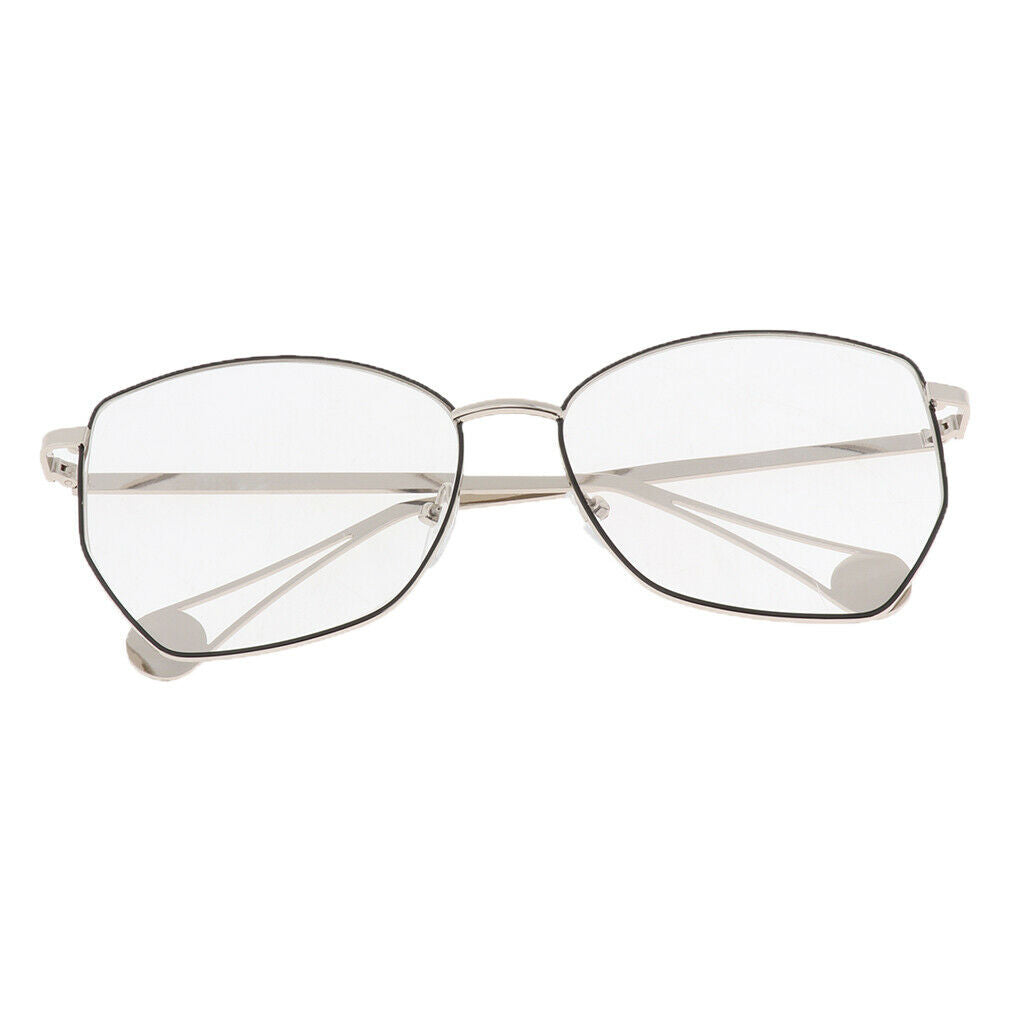 Retro Metal Frames Glasses Spectacle Frames Visual Aid Clear With