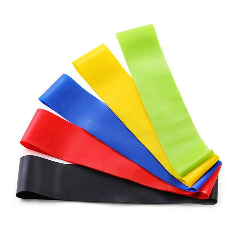 Resistance Bands Loop Yoga Pull Up Exercise Fitness Strength Training Set o Kt
