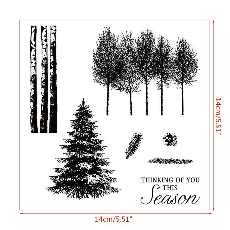 Trees For DIY Silicone Clear Stamp Cling Seal Scrapbook Embossing Album Decor