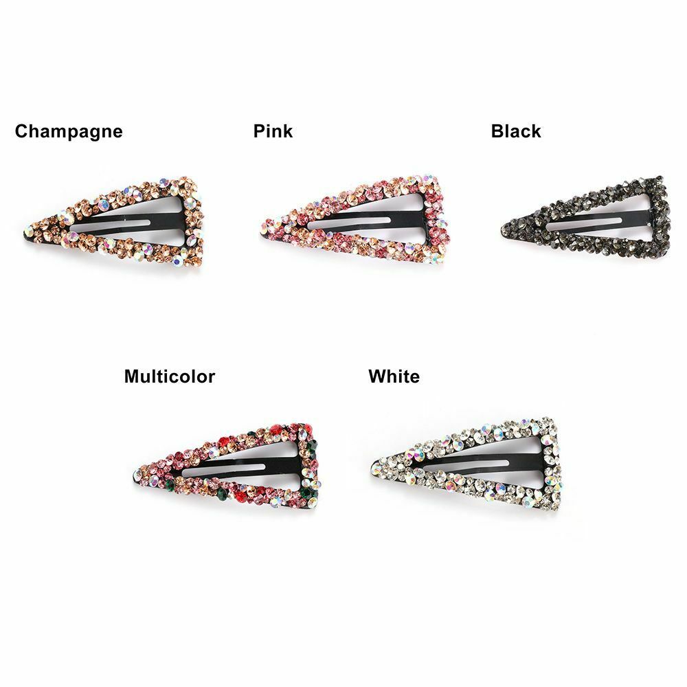 Rhinestone Hair Accessories Crystal Hair Clips Triangle Hairpins Hairgrip