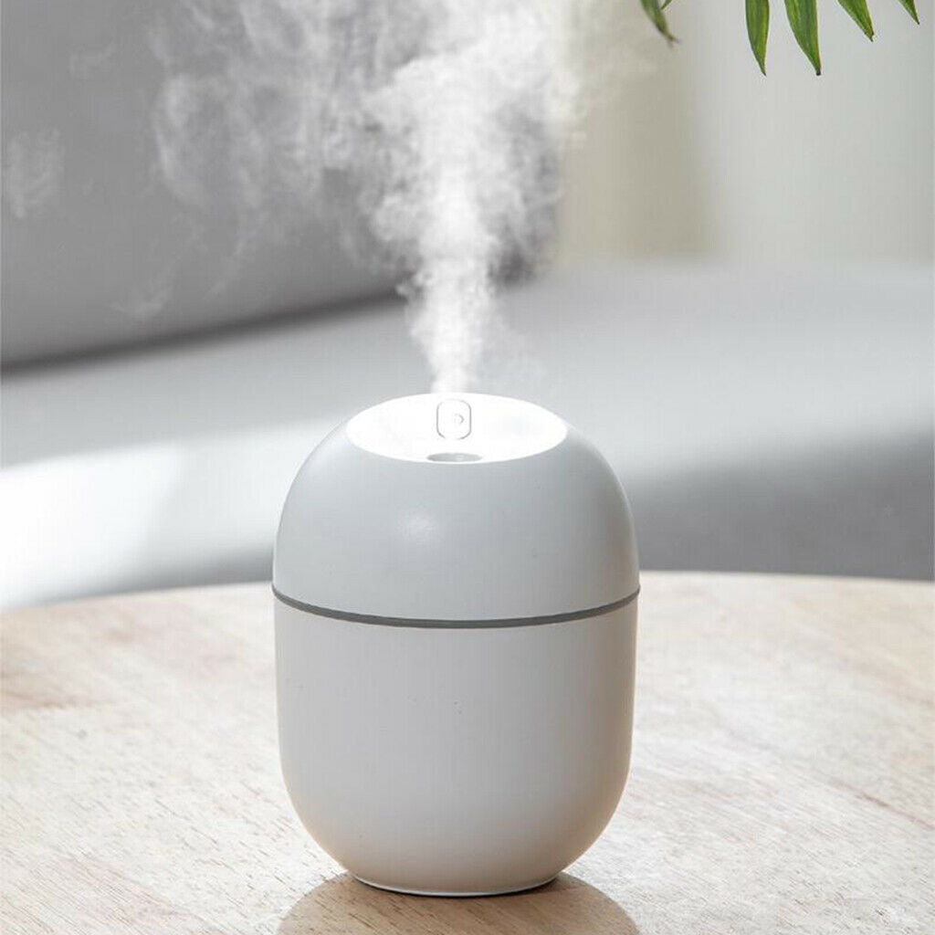 220ml Ultrasonic Humidifier for Bedroom Quiet Cool Mist Air Lightweight Portable