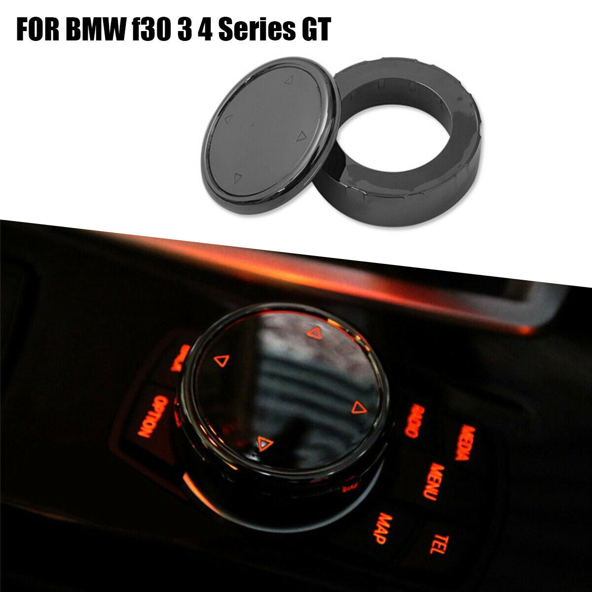Multimedia Knob Cover Idrive Button For BMW E46 E39 E60 E90 F30 E36 F10 X5 E53