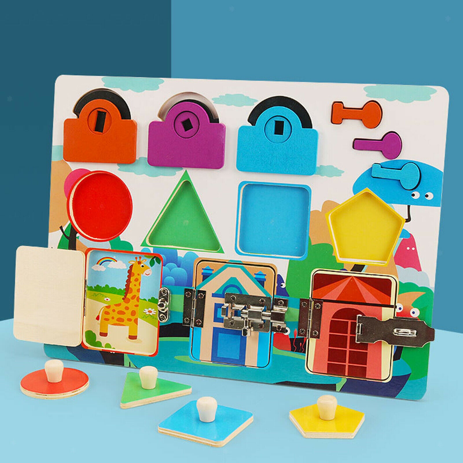 Busy Board Education Unlock Toys Learning Activities Gifts Boys & Girls