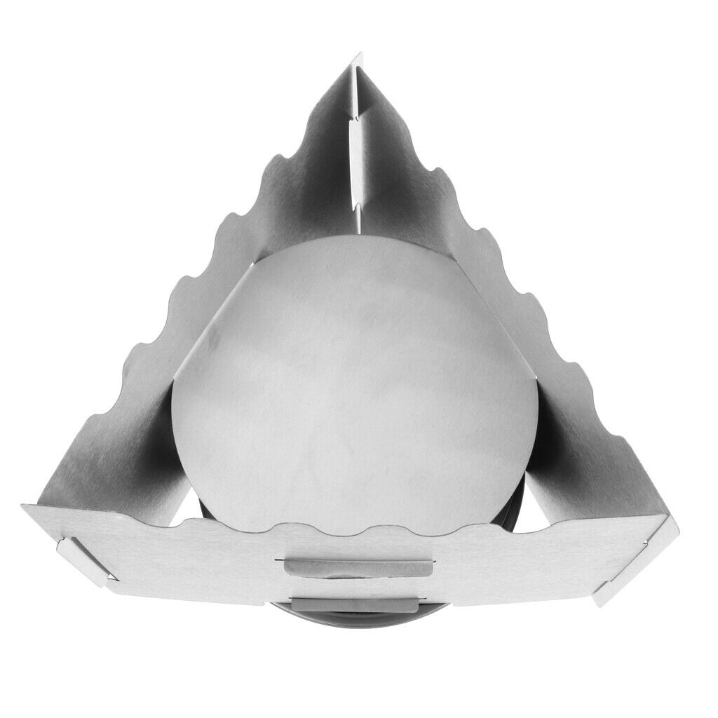 Portable Folding Stainless Steel Camping Hiking Cooking Alcohol Stove Burner