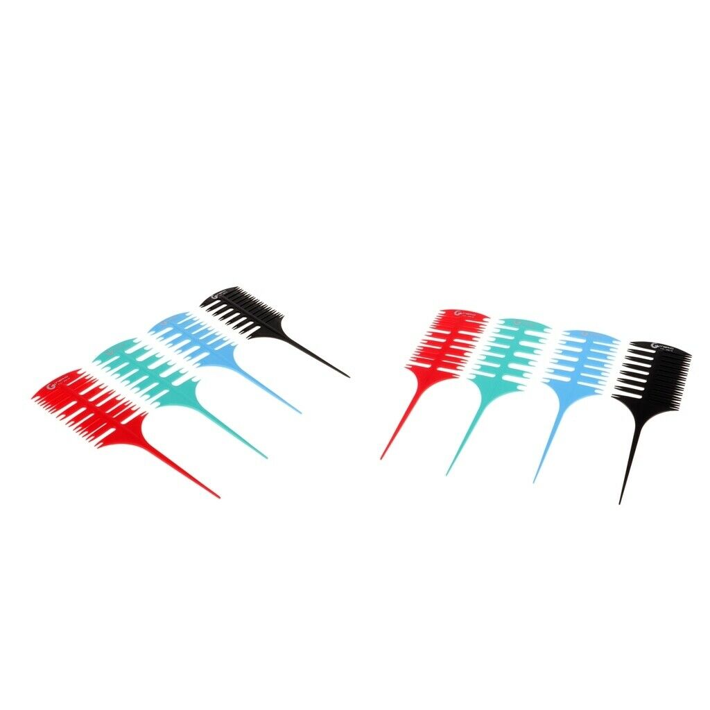 Set of 8 Sectioning Weave Highlighting Hair Comb Hair Coloring Combs DIY