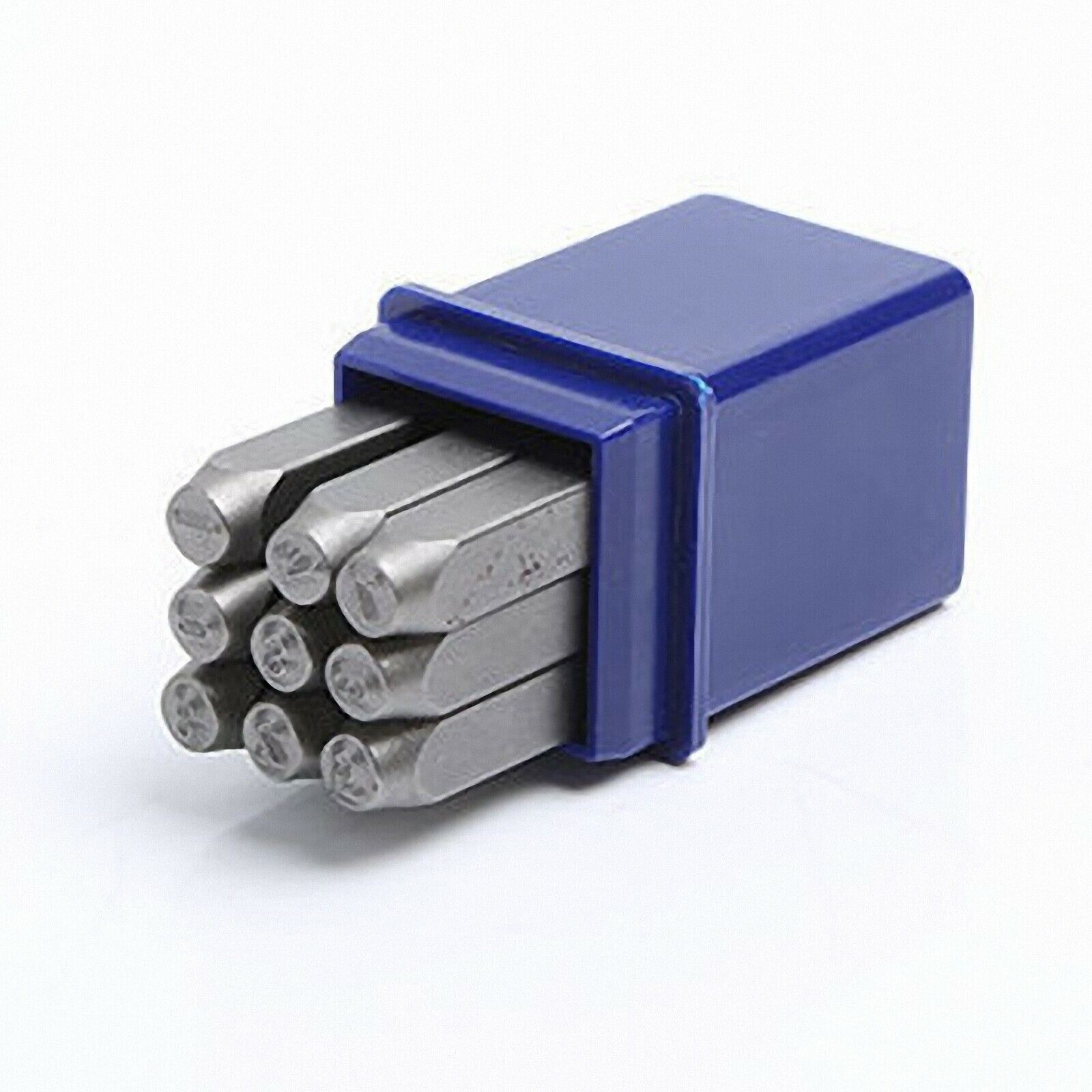 9Pcs 3/32” / 2.5mm Steel Number Stamp Dies Set Punch Set (0 - 8) [Die/1]