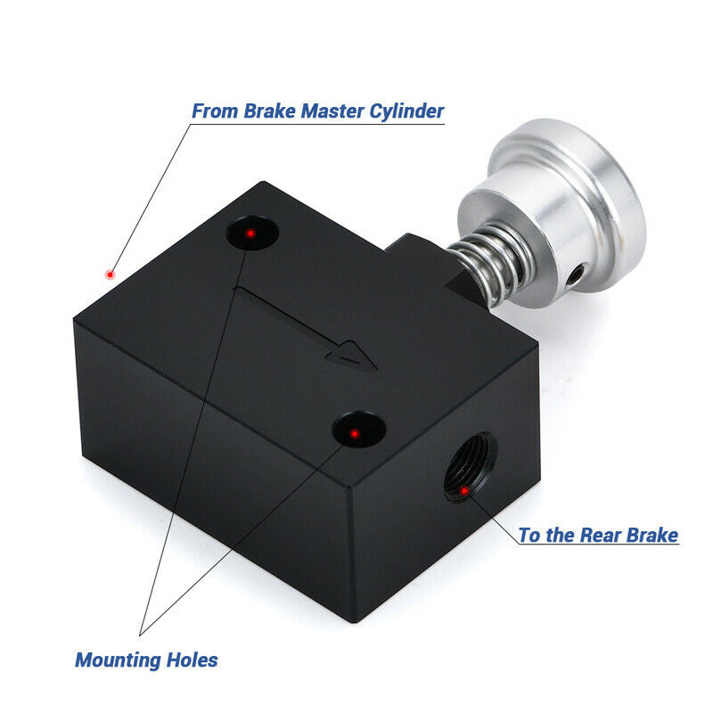 1/8"NPT Car Hydraulic Brake Parking Lock Pressure Regulating Valve For Disc Drum