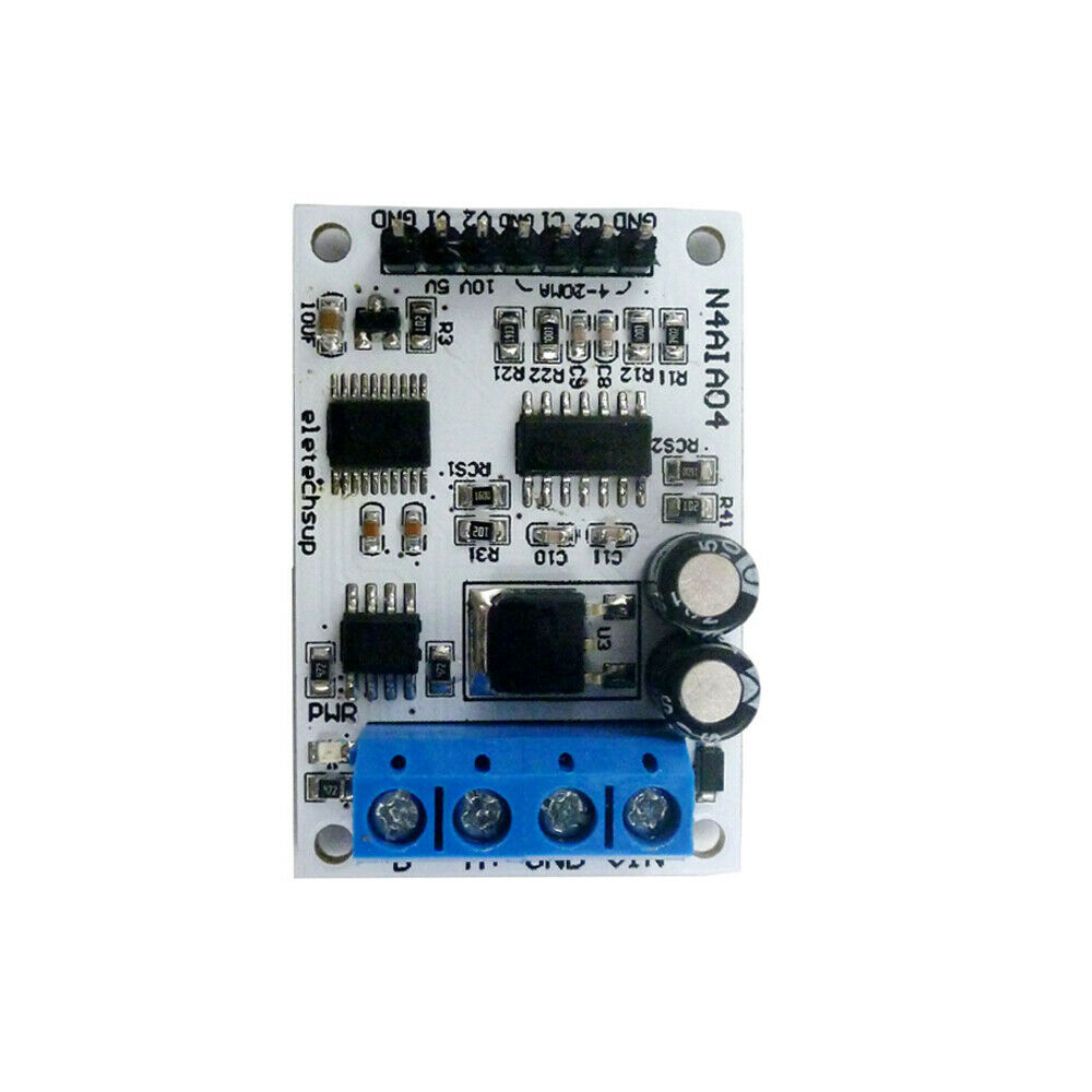 Voltage Current Analog Acquisition 4 Channel RS485 Module 9V 12V 24V N4AIA04 RTU
