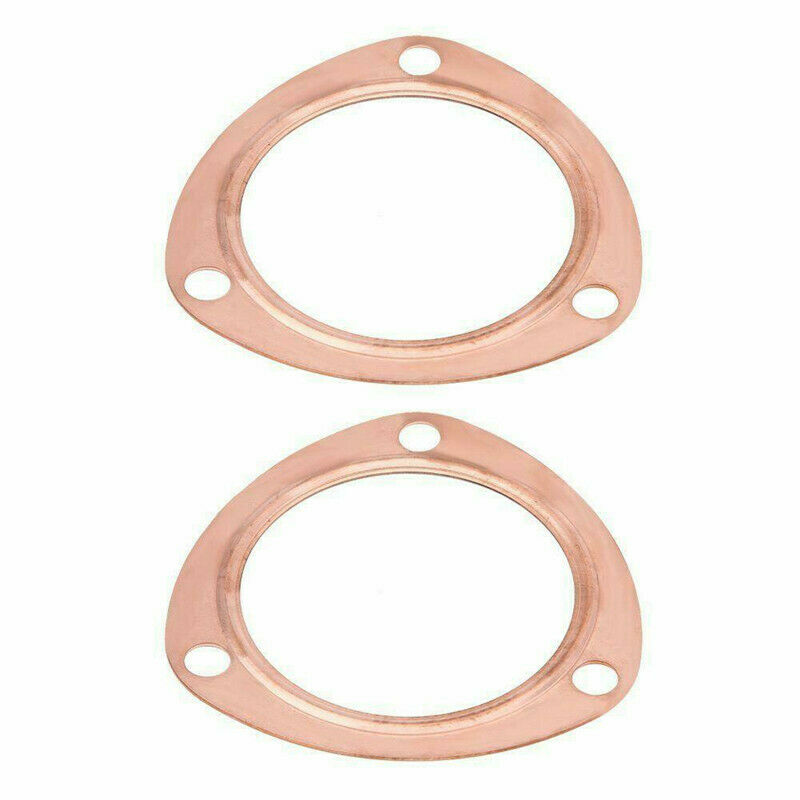 2 1/2" Copper Header Exhaust Collector Gaskets Reusable SBC BBC 302 350 454 2.5"