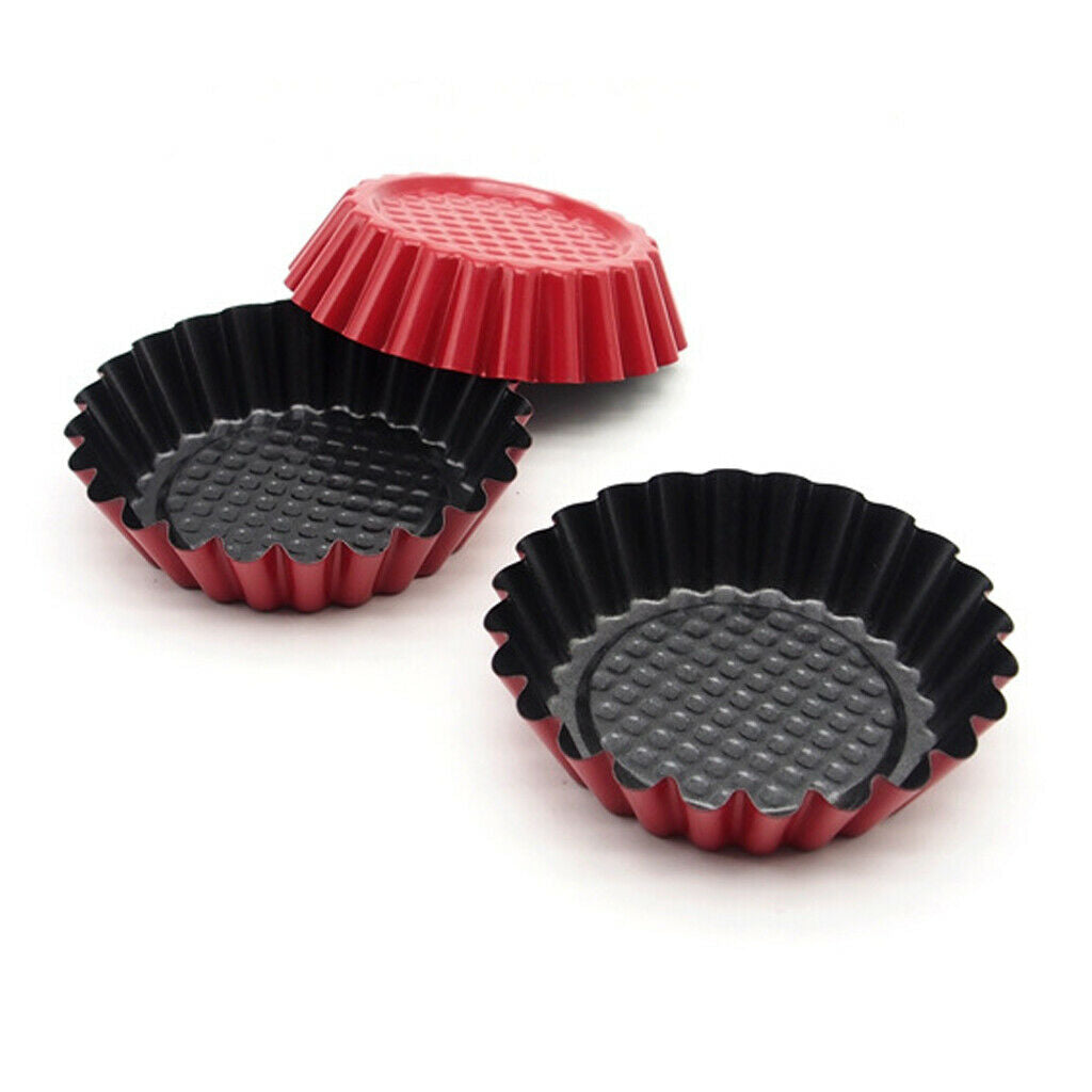 1PC Mini Egg Tart Steel Cupcake Cake Cookie Mold Lined Mould Tin Baking Tool