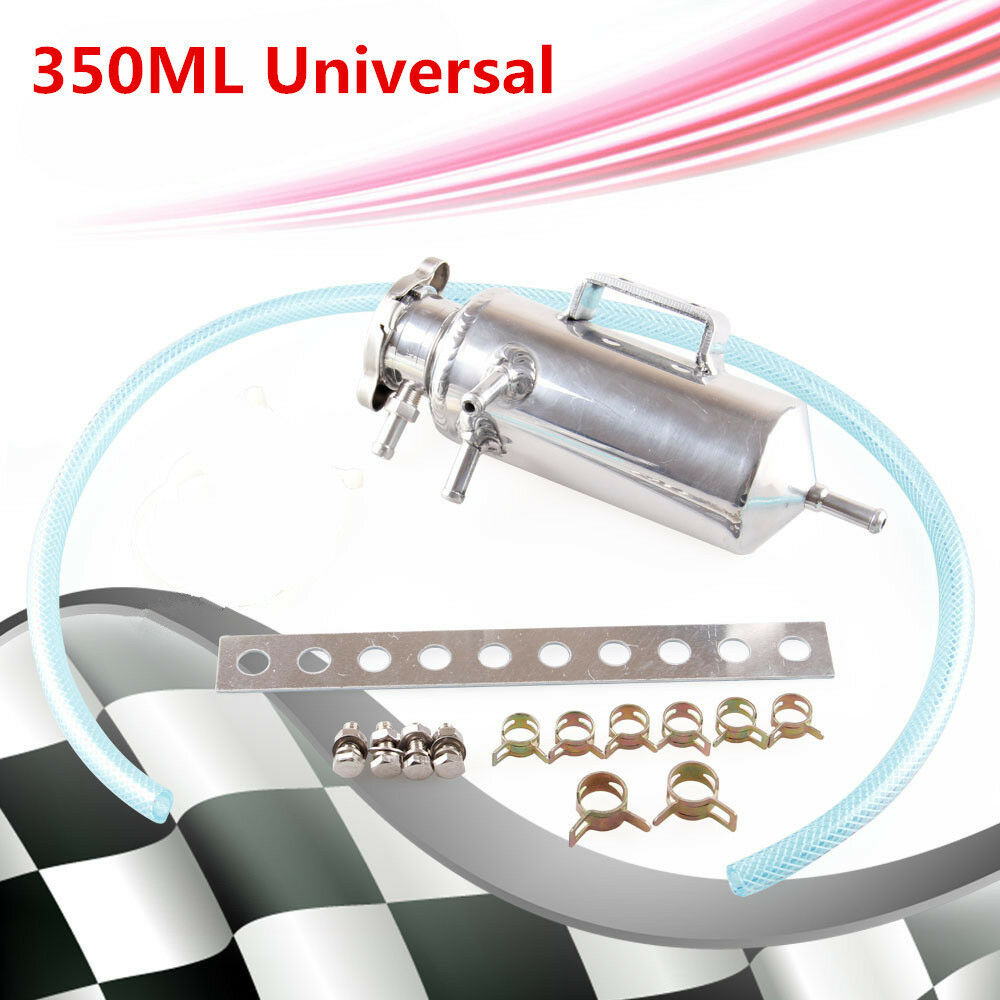 350ml Overflow Catch Tank Radiator Coolant Expansion Tank Bottle Header Aluminum