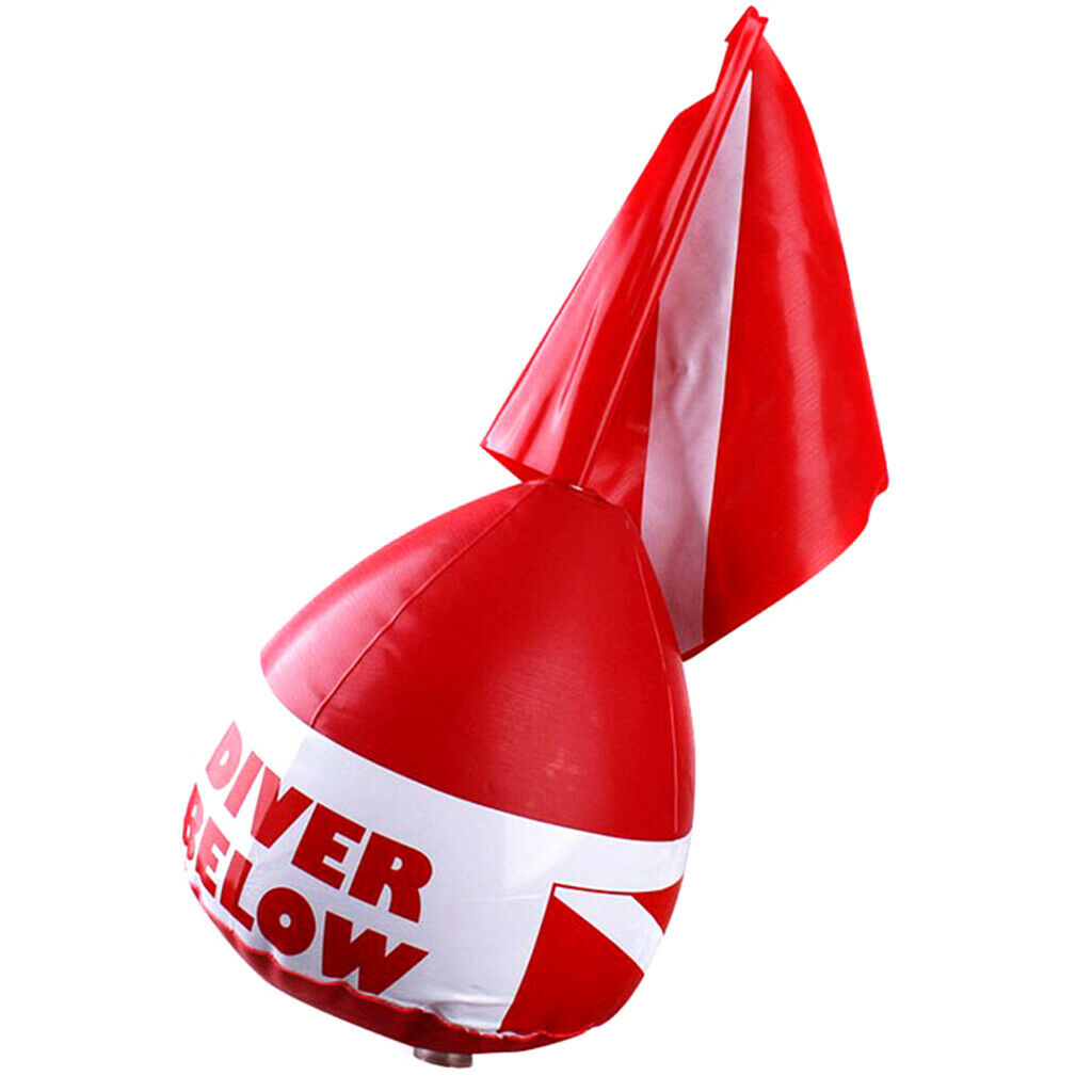 Surface Marker Inflatable Dive Flag Buoy Signal Float Scuba Dive Snorkeling