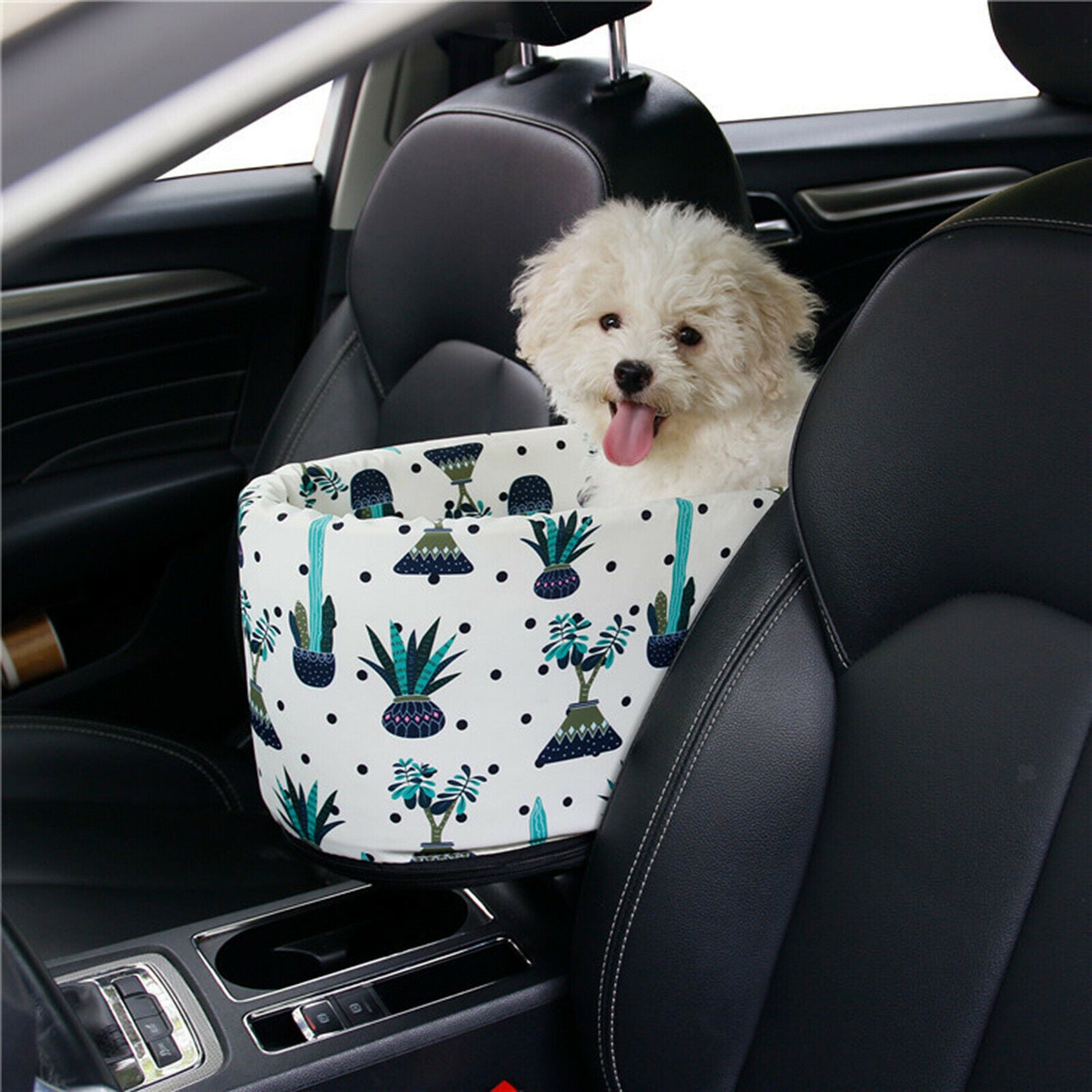 Dog Car Carrier Pet Booster Seat Mat Crate for SUV Car Armrest Cage House