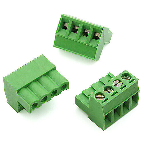 [20pcs] 120-A-111-04-GN Plug-in Screw Connect 4Pin Green PLUG