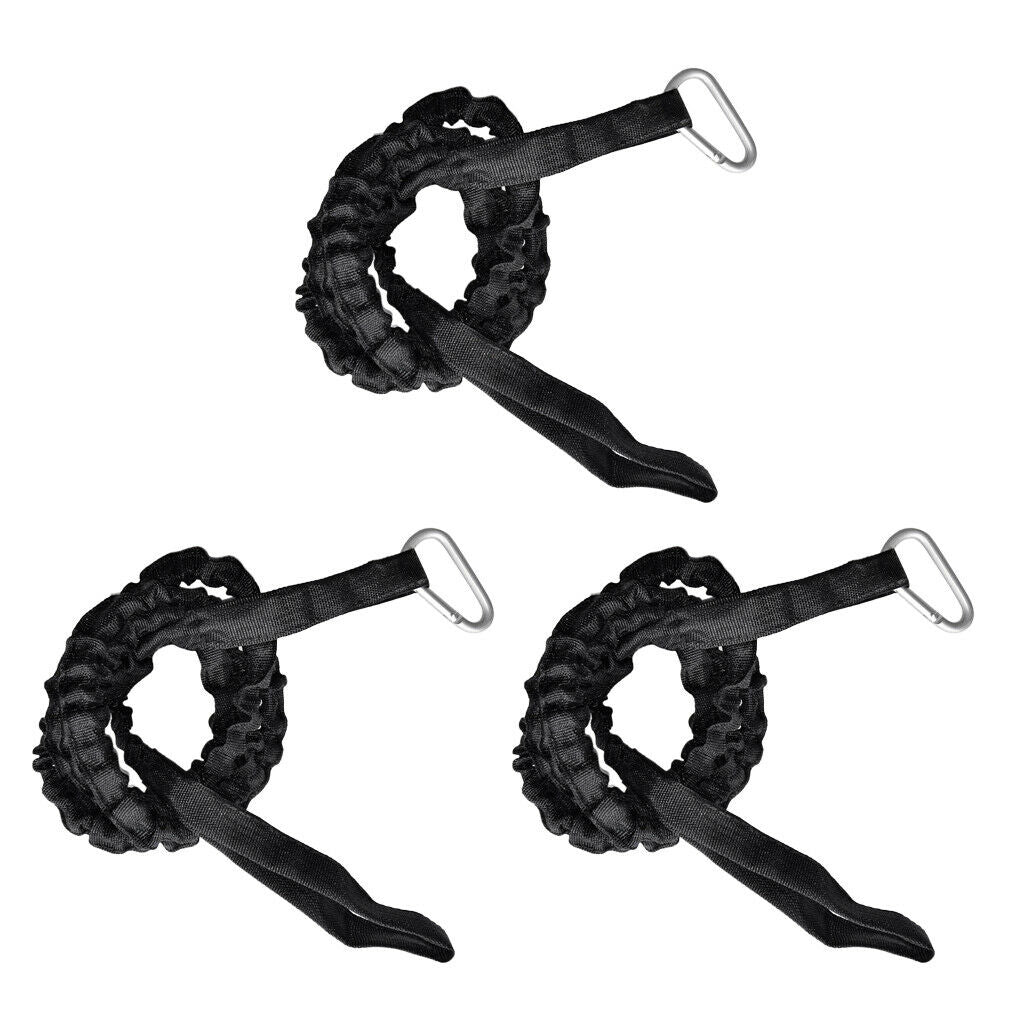 3 Pcs  Lock Kayak Safety Line Fishing Rod Paddle Line