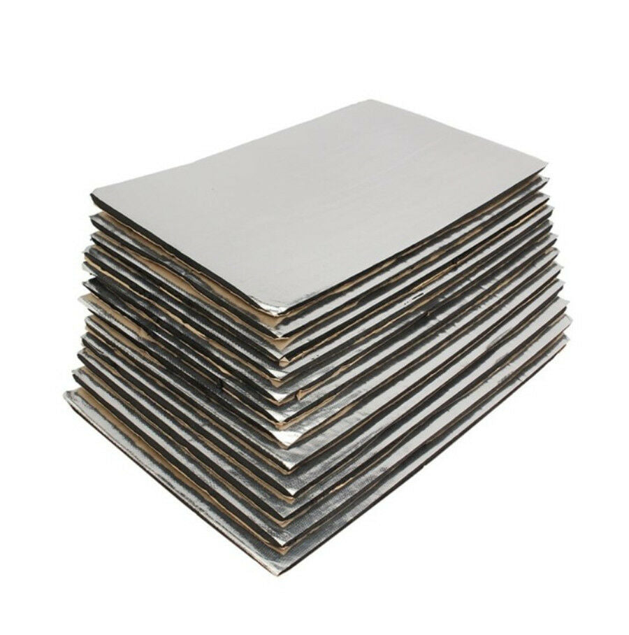 5mm 12 Sheets Car Sound Proofing Deadening Mat Heat Shield Noise Insulation Mat