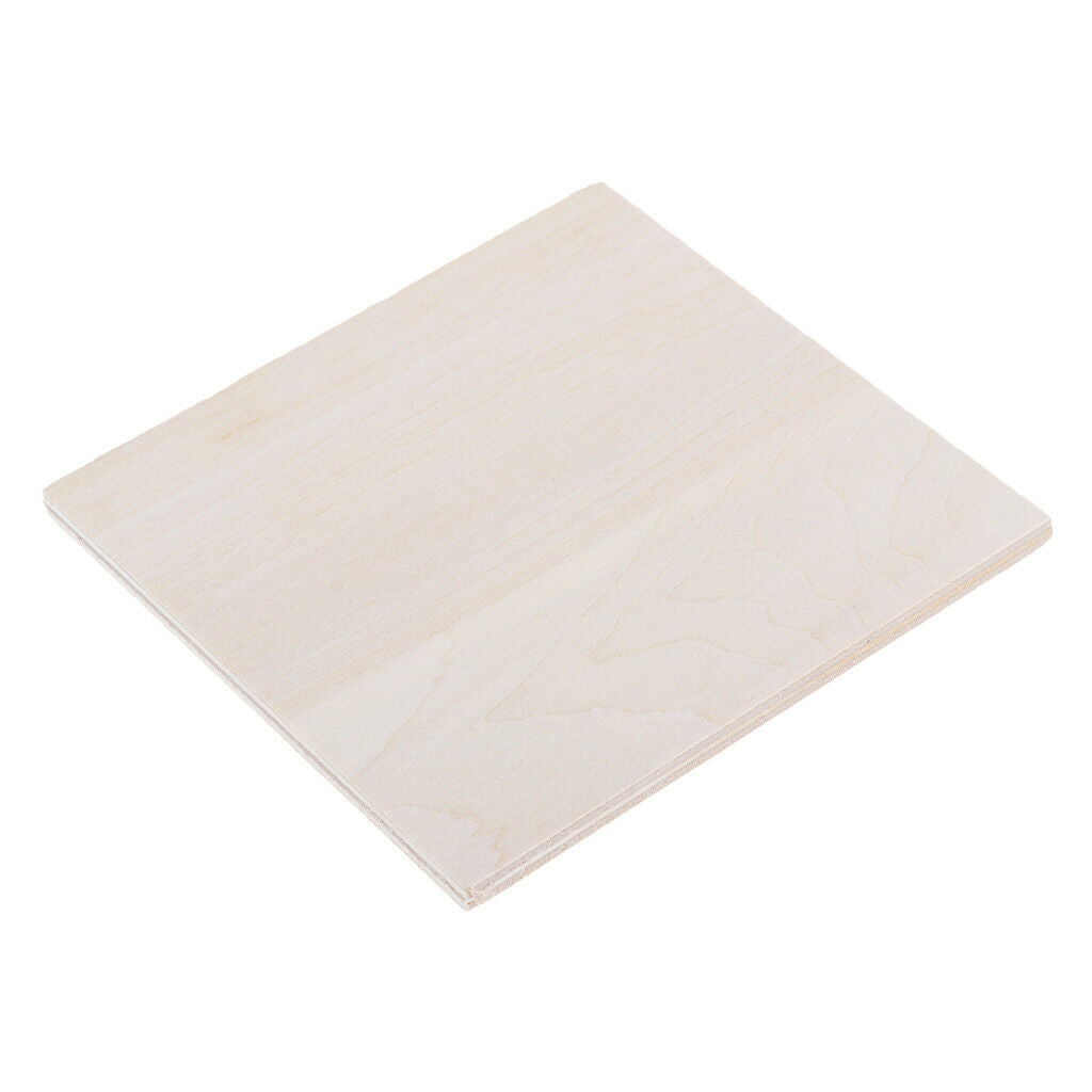 20x Plain Unfinished Wooden Plate for DIY Crafts Table Repairing Woodworking