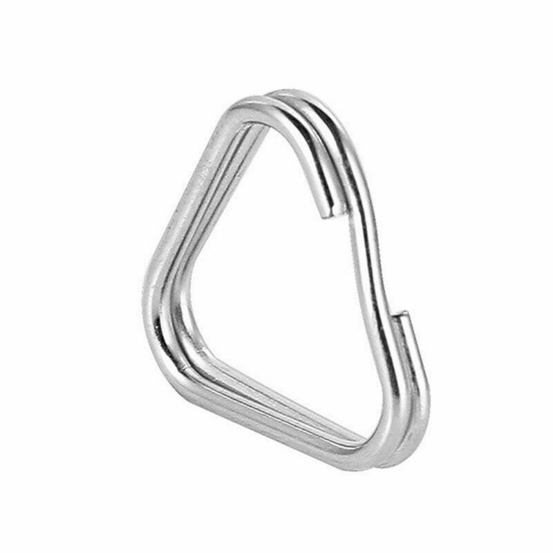 20pcs Metal Triangle Rings Split Camera Strap Hook Replacement Part Accessory