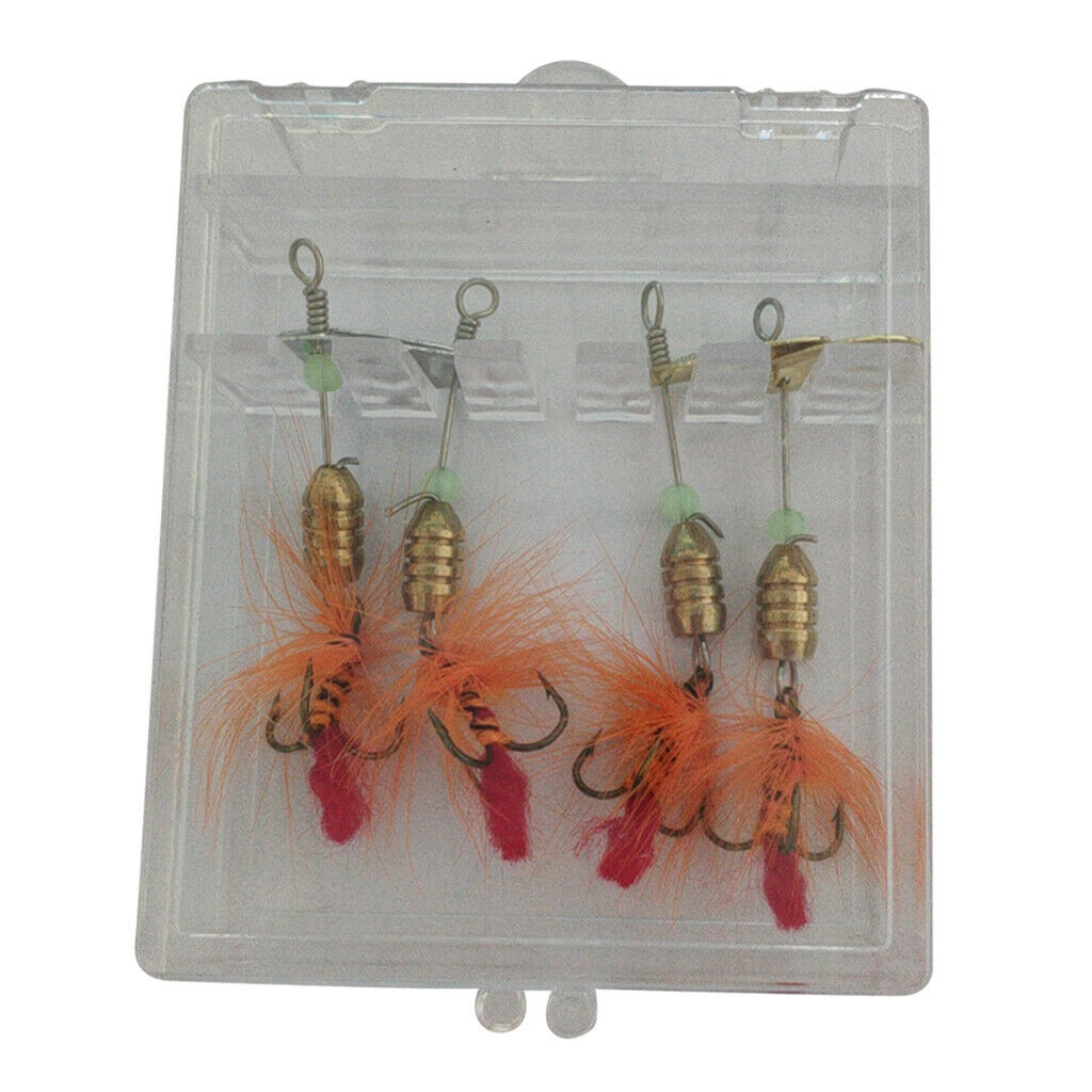 4x Cock Tail  Lures Spinnerbait Fishing Lures Hard Bait Golden