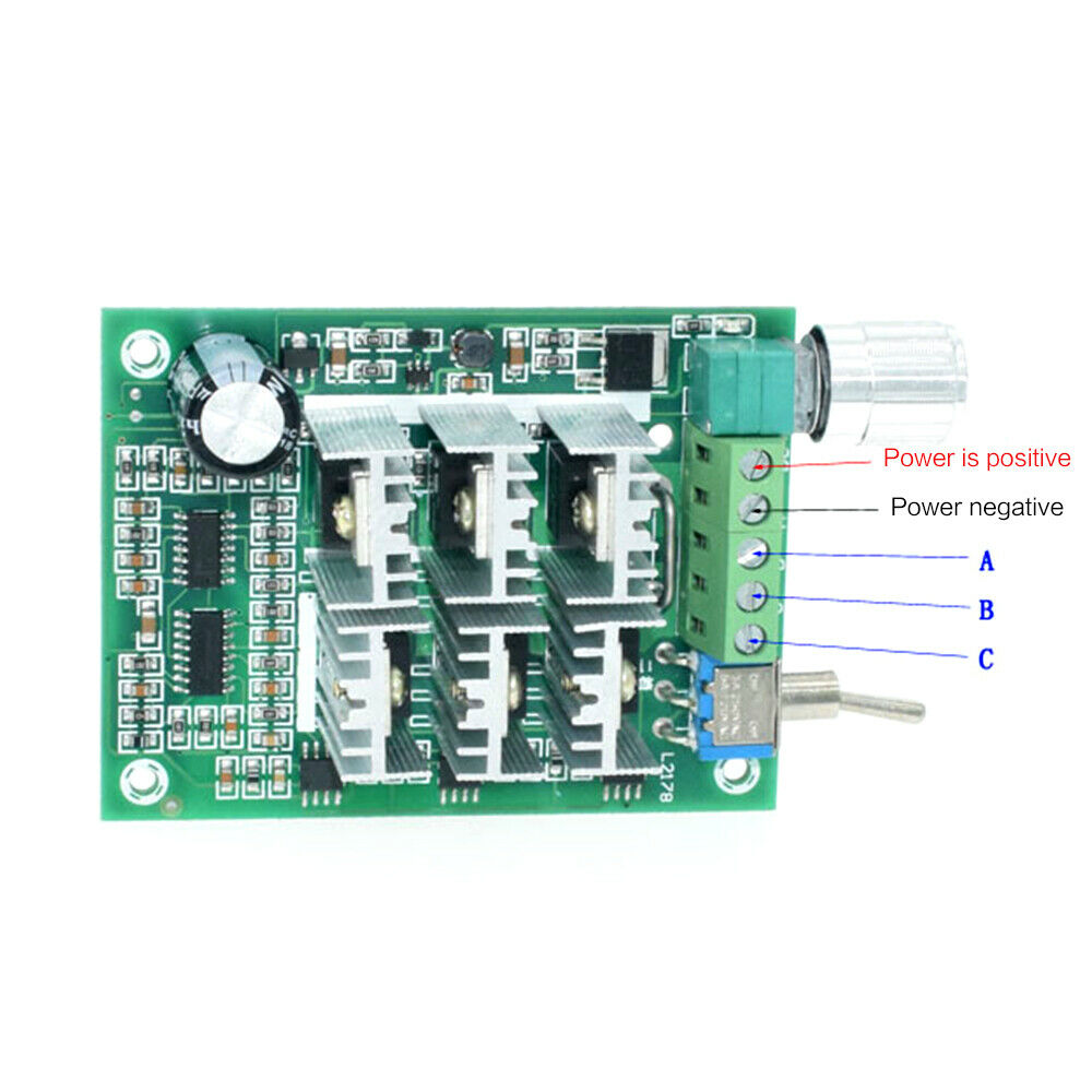 DC 5-36V BLDC Three-Phase Sensorless Brushless Motor Speed Controller