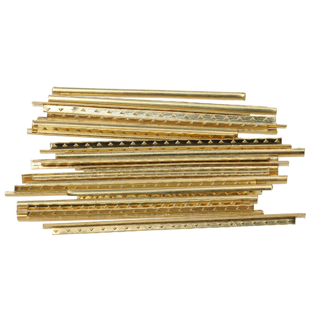 20Pcs Golden Brass Fret Wire Fretwires Precut Fret 2mm Folk Acoustic Guitars