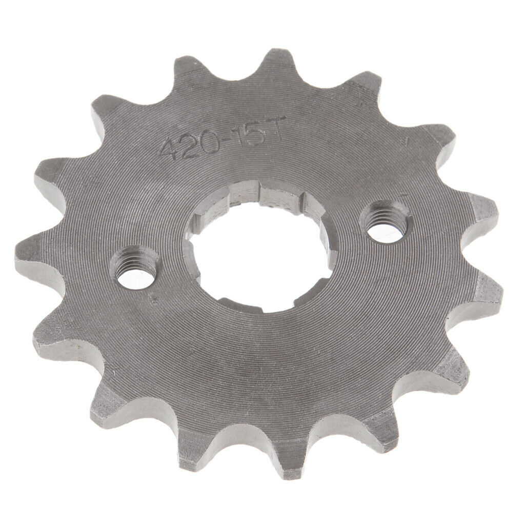 Steel Front Sprocket Chain 15T 420 for Yamaha PY80 PW80 LONCIN PY80