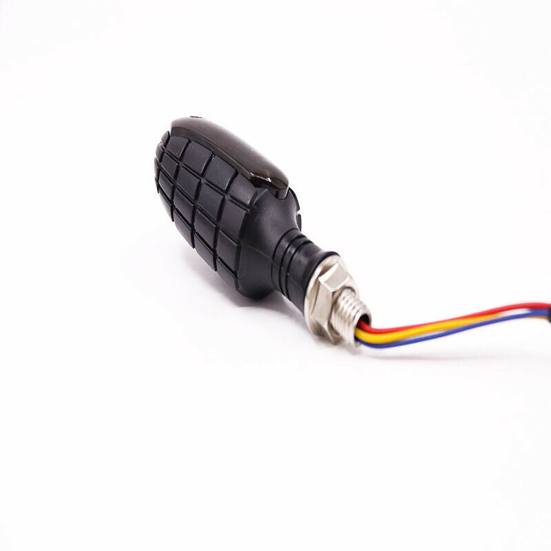 4PCS Amber & Red 32 LED Turn Signal Dual Color Sport Motorcycle Dirt Bike Light