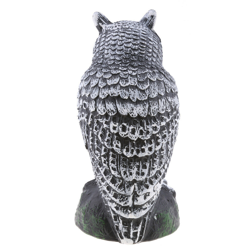 Owl Decoy Glowing Eyes Scarecrow farm / Garden Defense Owl Yard Protector Bird