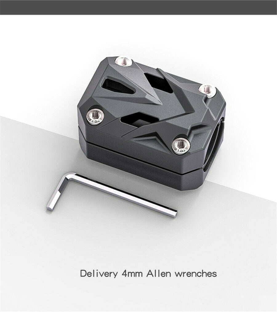 motorcycle Bumper Clamps rubber buffer protection modified accessories BLACK