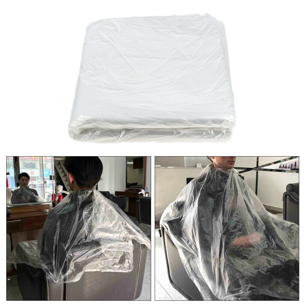 130x Large Disposable Hair Cutting Cape Gown Unisex Barber Shop Capes Gowns