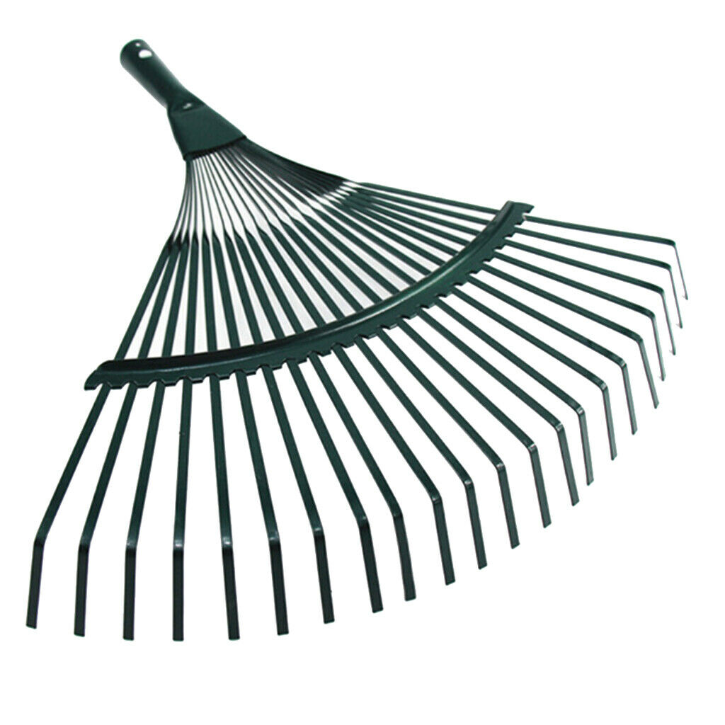 22 Tooth Lawn Rake Head 40cm Wide Replacement For Garden Leaves Garden Tools