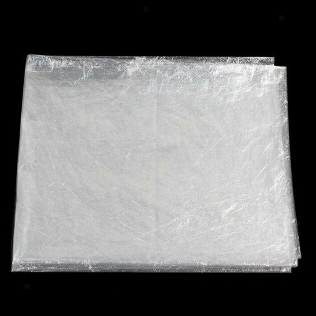 100 Pieces PE Disposable Hair Cutting Cape Gown Protect Barber Shop Capes