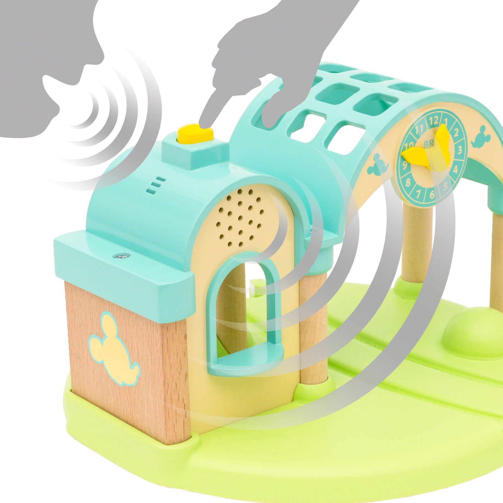 32270 BRIO Disney Mickey Mouse Record & Play Train Station Wooden Railway Age 3+
