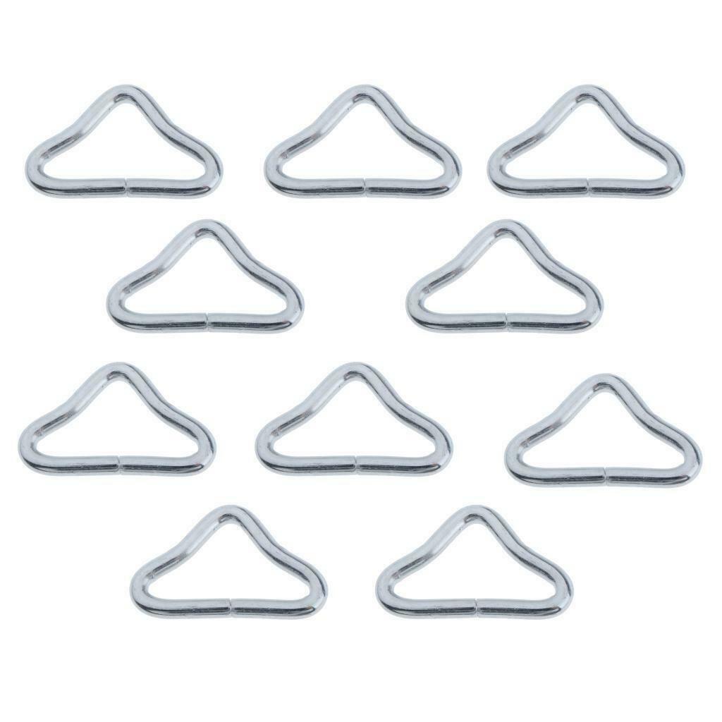10x Triangle Rings Buckle Loop Ring Straps Trampoline Mat Parts Replacement