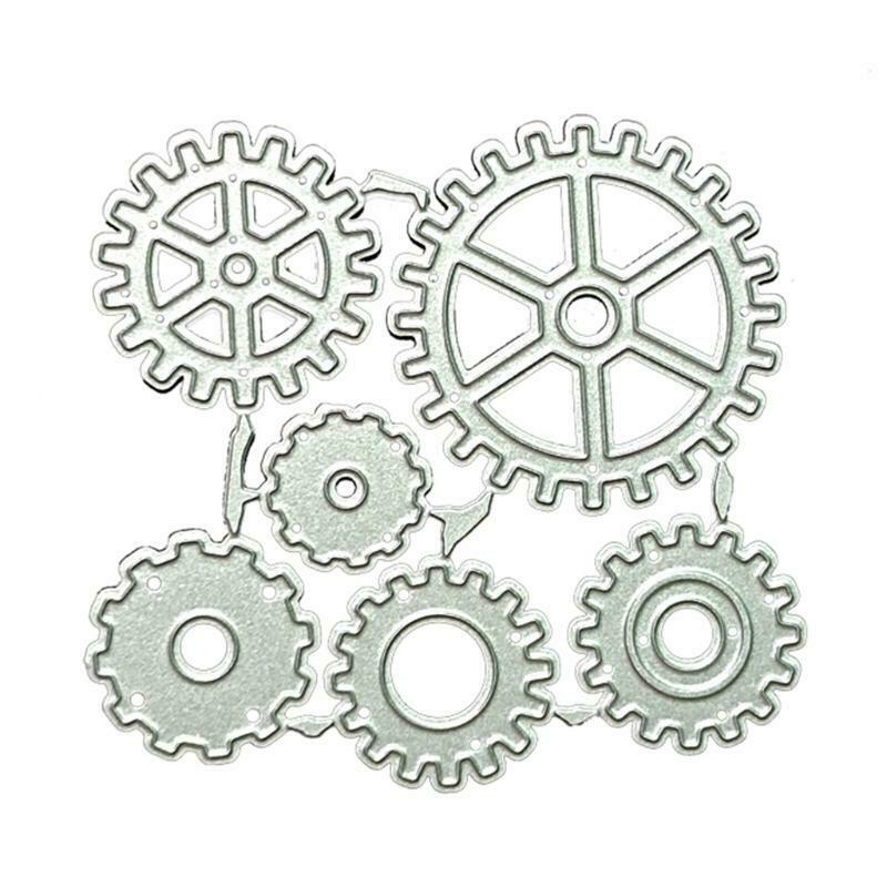 Gearwheel Metal Cutting Dies Stencil DIY Scrapbooking Album Paper Card Template