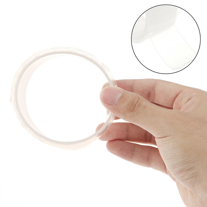 Washable Nano Double Sided No-Trace Grip GlueTransparent Adhesive Reusable Ta Qx